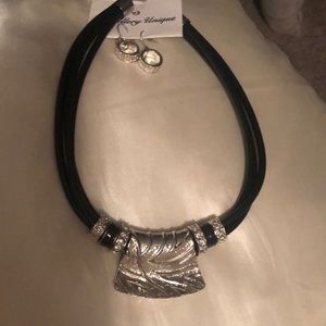 Necklace and earrings